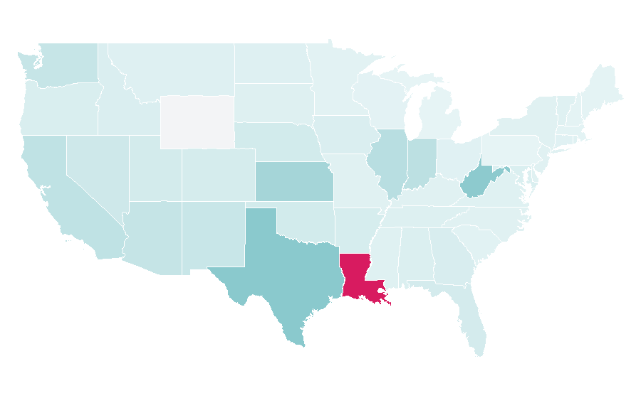 Affinity by region — Tampico, United States