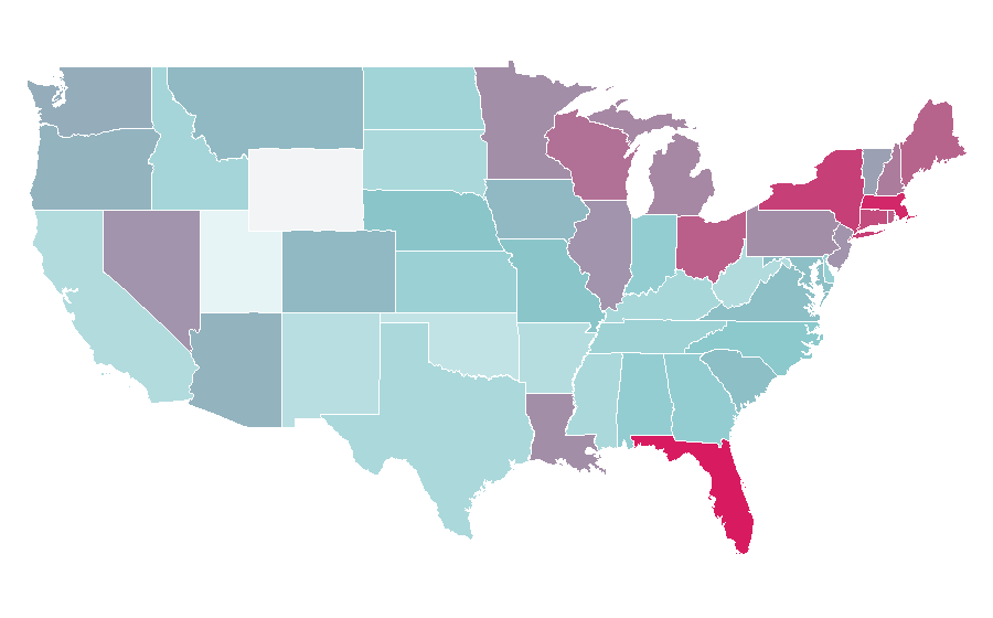 Affinity by region — Tanqueray, United States