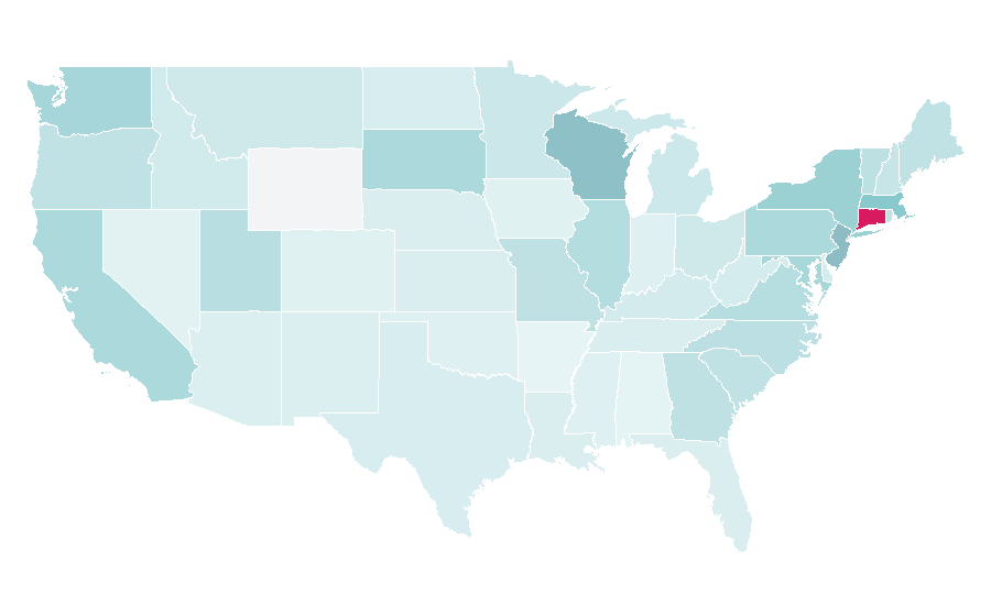 Affinity by region — Tap dance, United States