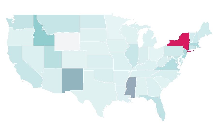Affinity by region — Tap (valve), United States