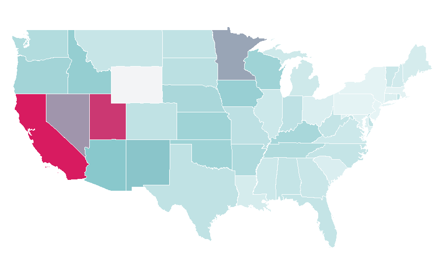 Affinity by region — Tapatío hot sauce, United States
