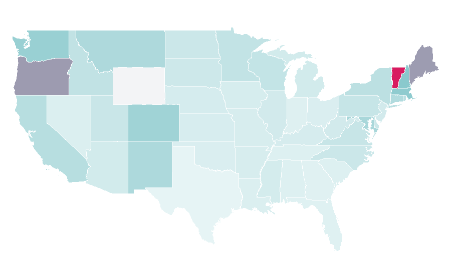 Affinity by region — Tara Brach, United States