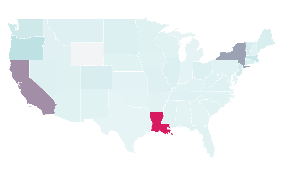 Affinity by region — Tartine, United States