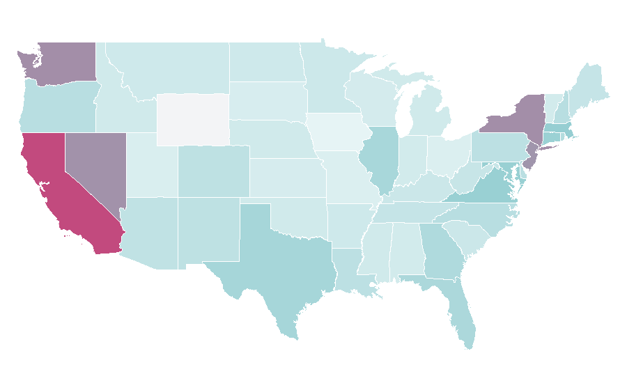 Affinity by region — Tatcha, United States