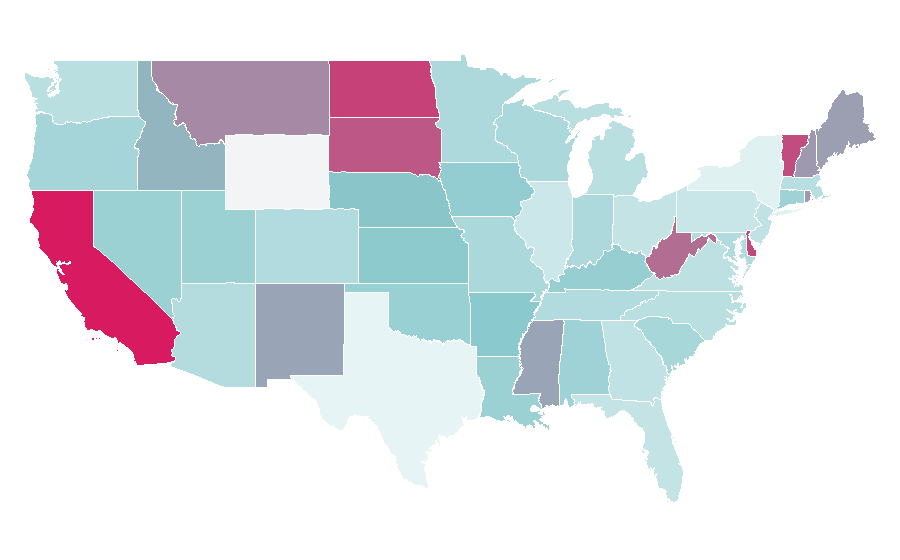 Affinity by region — Tattoo Lovers, United States