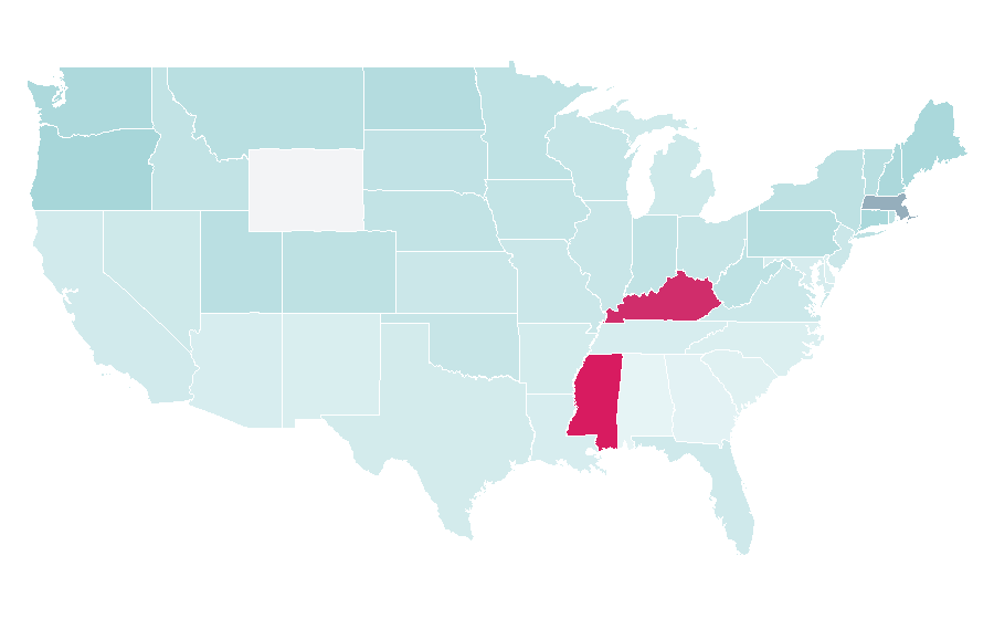 Affinity by region — T.A.T.u., United States