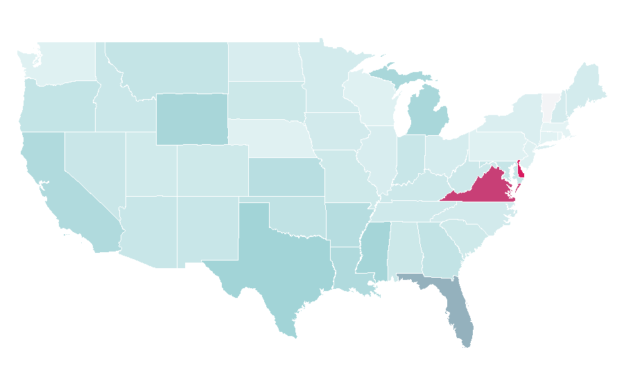 Affinity by region — Tax preparation, United States