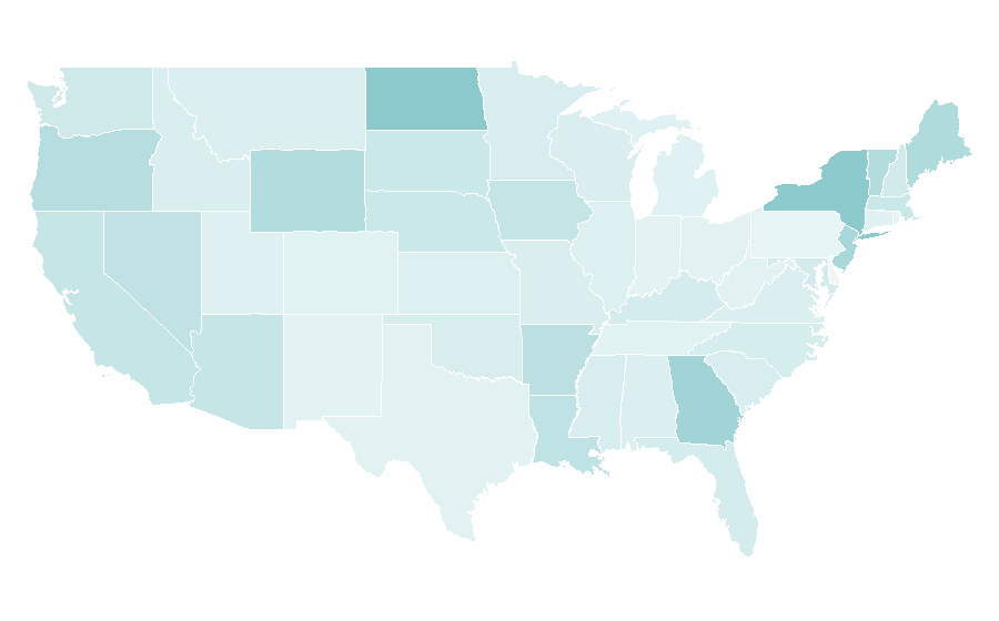 Affinity by region — Taxicab, United States