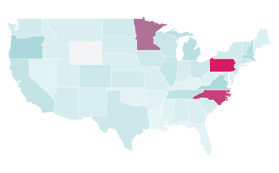 Affinity by region — TE Connectivity, United States