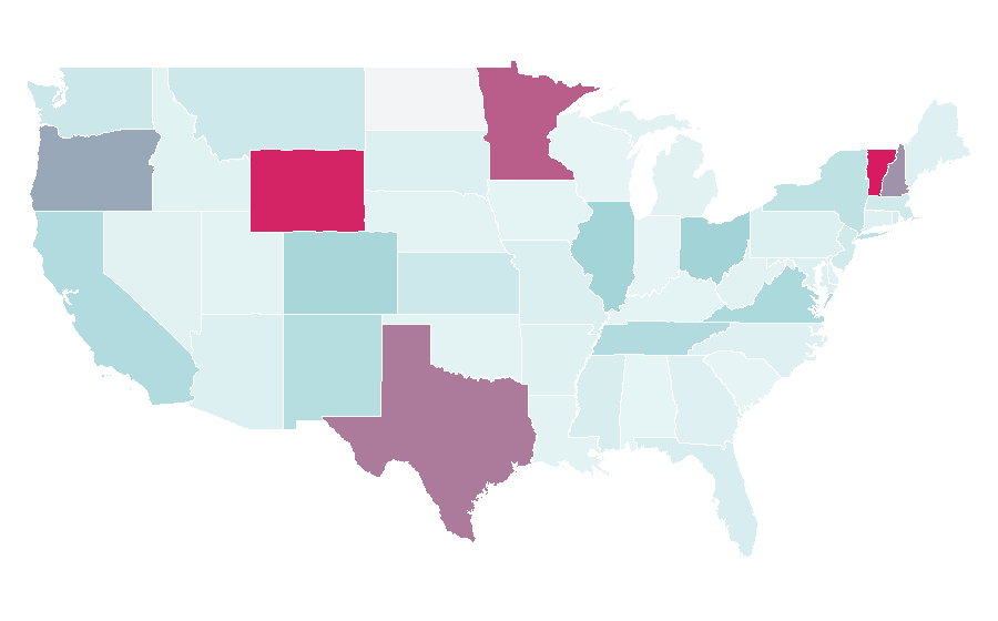 Affinity by region — Tea house, United States