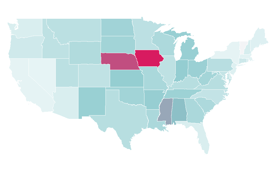 Affinity by region — Team building, United States