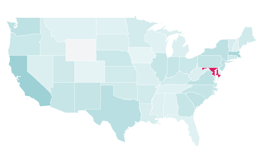 Affinity by region — Teapot, United States