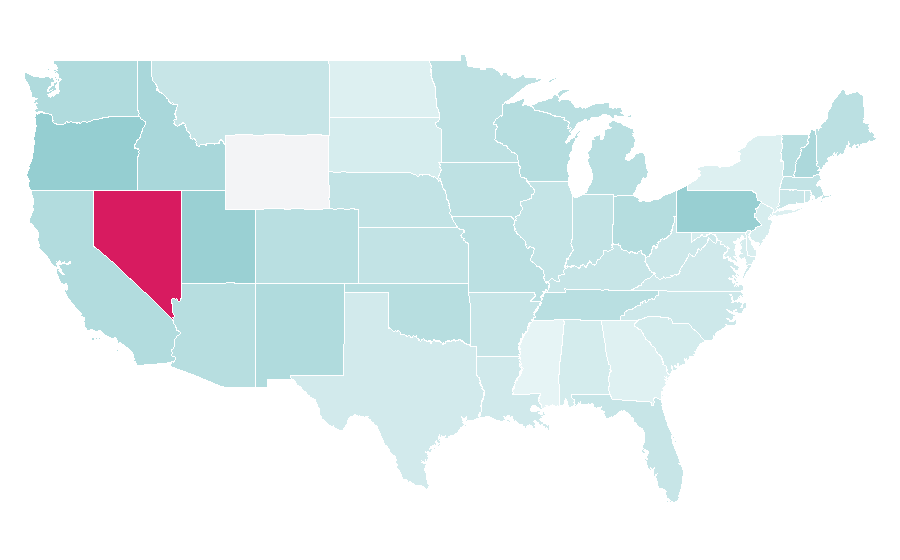 Affinity by region — Tears for Fears, United States
