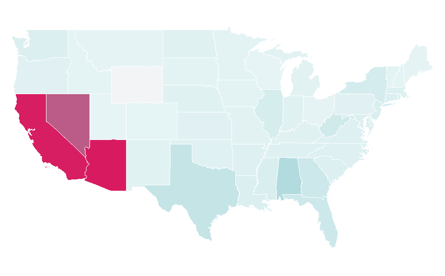 Affinity by region — Teaspoon, United States
