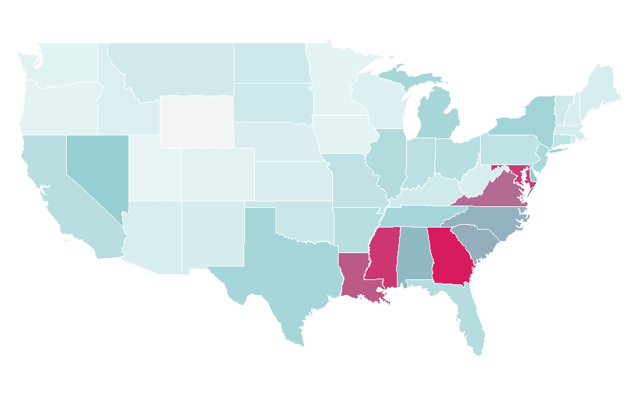 Affinity by region — Teddy Riley, United States