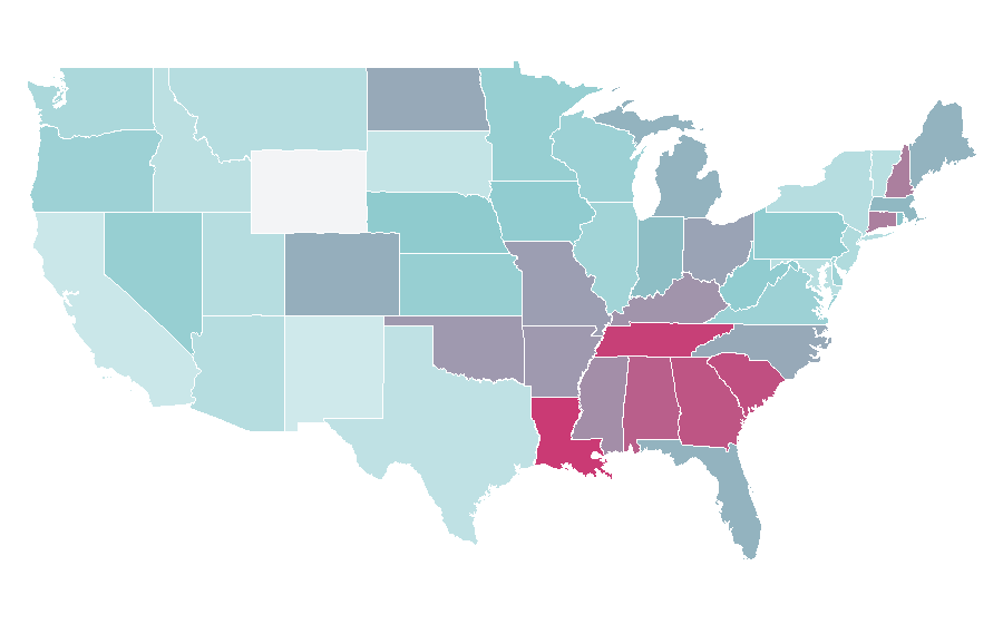 Affinity by region — Teddy Swims, United States