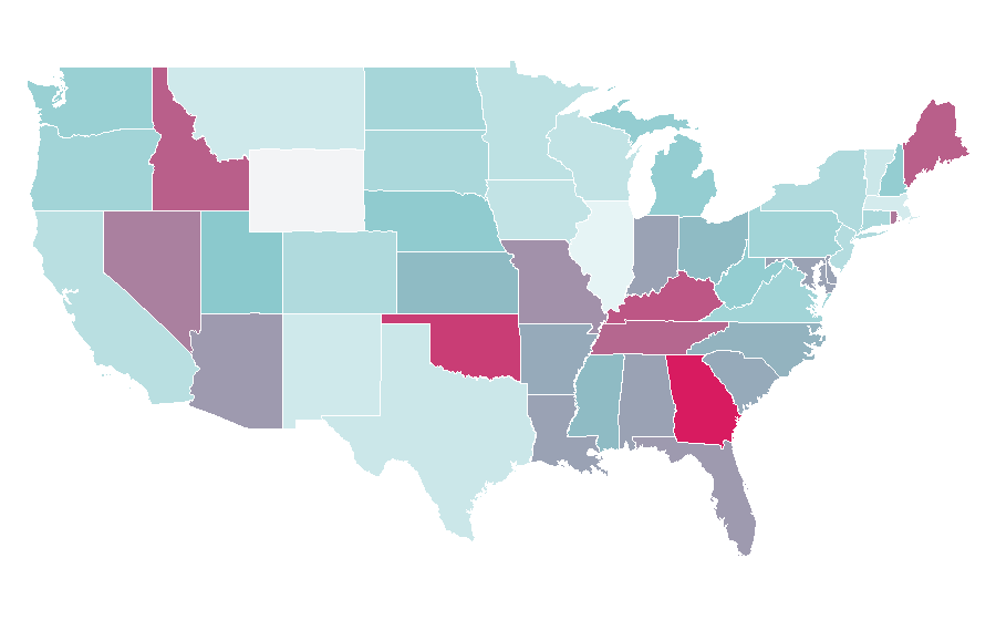 Affinity by region — Teespring, United States