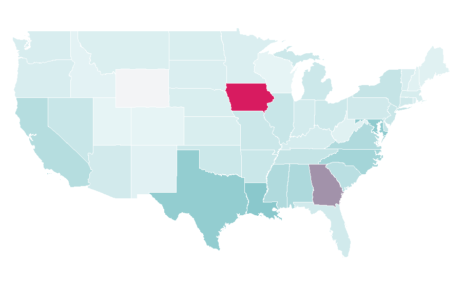 Affinity by region — Teezo Touchdown, United States