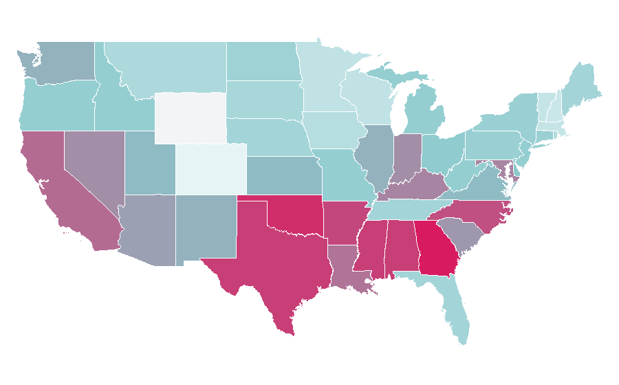 Affinity by region — Telekinesis, United States