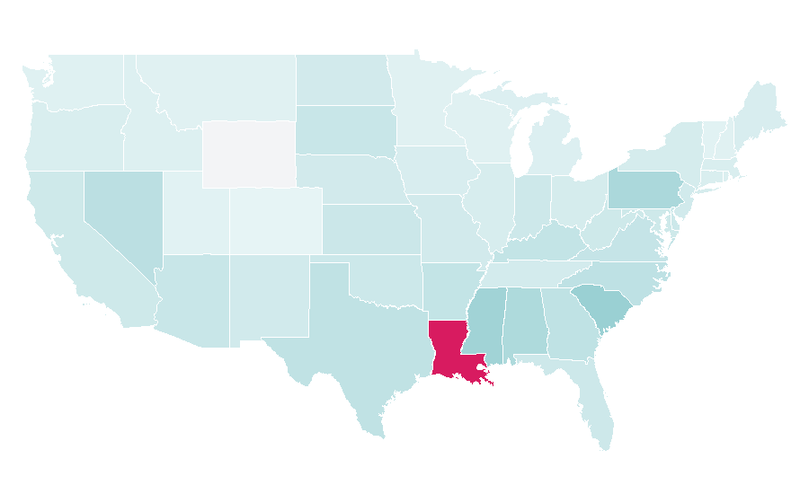 Affinité par région — Telephone, États-Unis