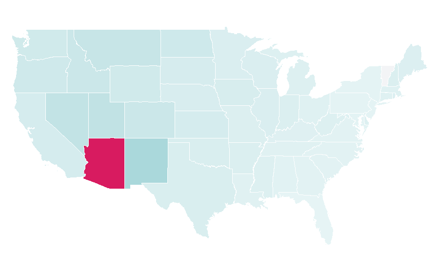 Affinity by region — Tempe, Arizona, United States