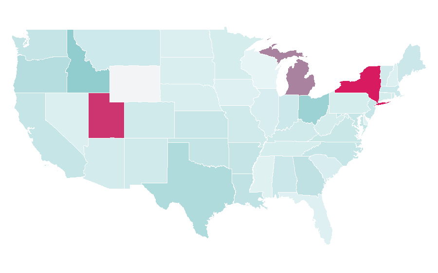 Affinity by region — Temperance, United States