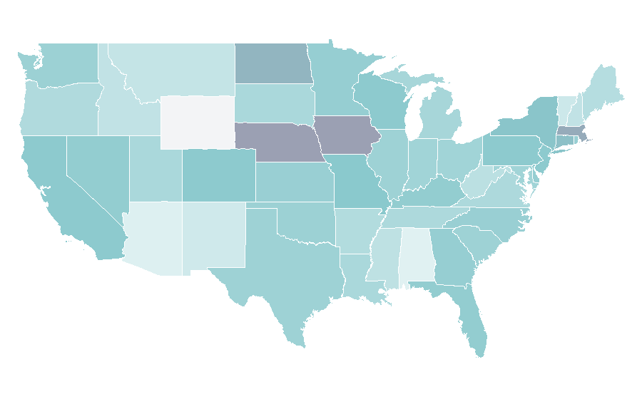 Affinity by region — Temptation Island (TV series), United States