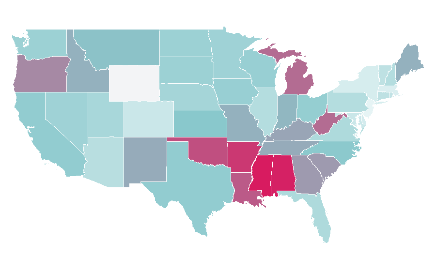 Affinity by region — Tent, United States