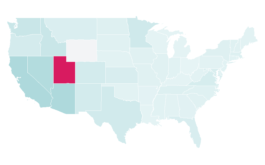 Affinity by region — Teppanyaki, United States
