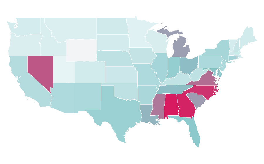 Affinity by region — Teremana Tequila, United States