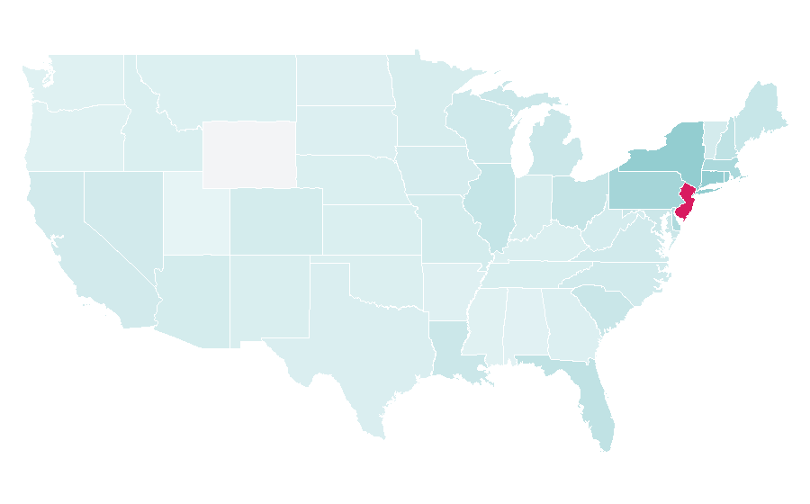 Affinity by region — Teresa Giudice, United States