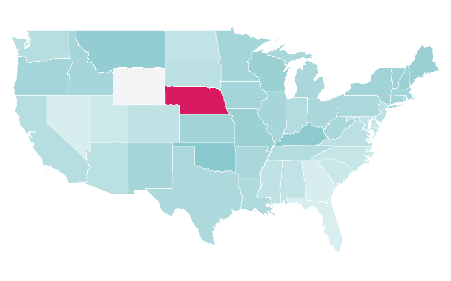 Affinity by region — Terms of Endearment, United States