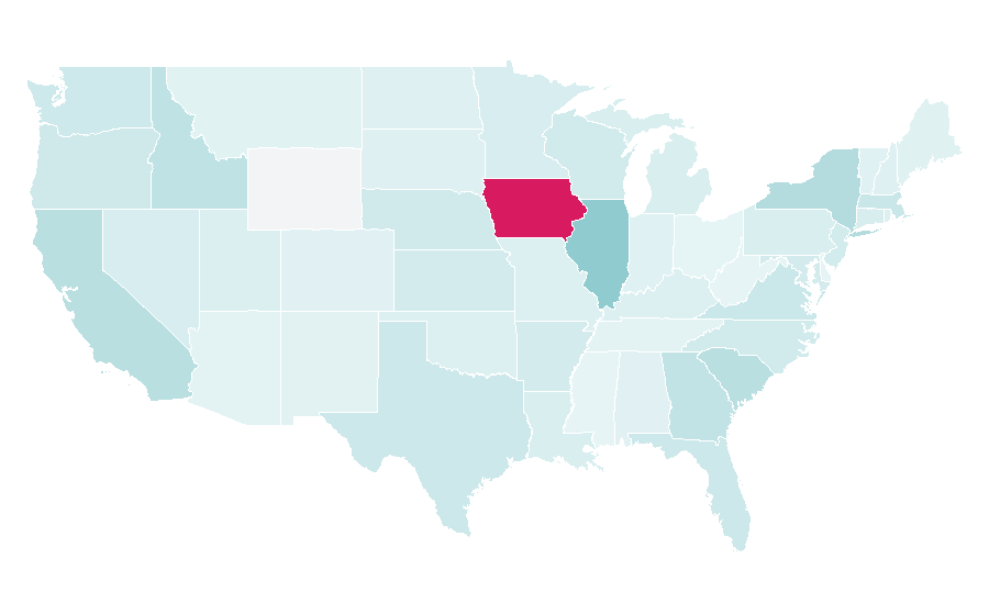 Affinity by region — Terrace (building), United States