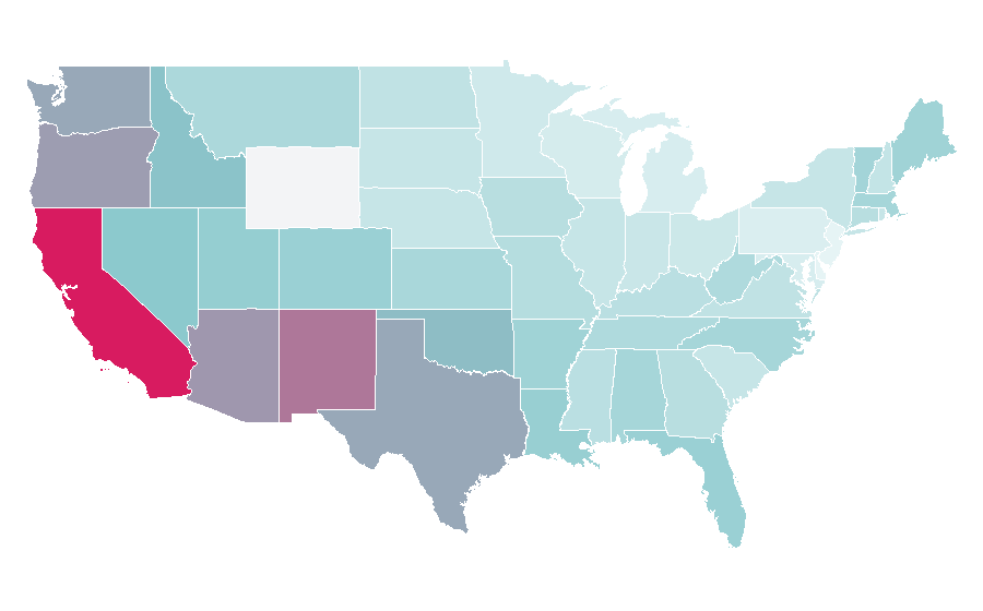 Affinity by region — Terrier, United States