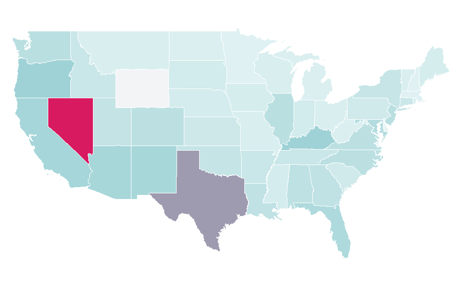 Affinity by region — Terror (band), United States