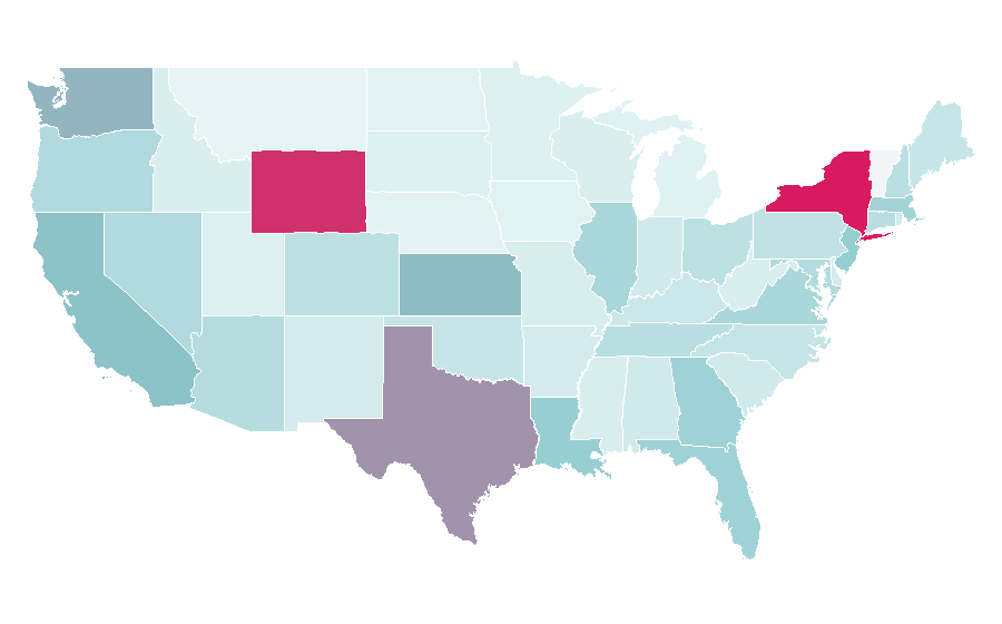 Affinity by region — Tesco, United States