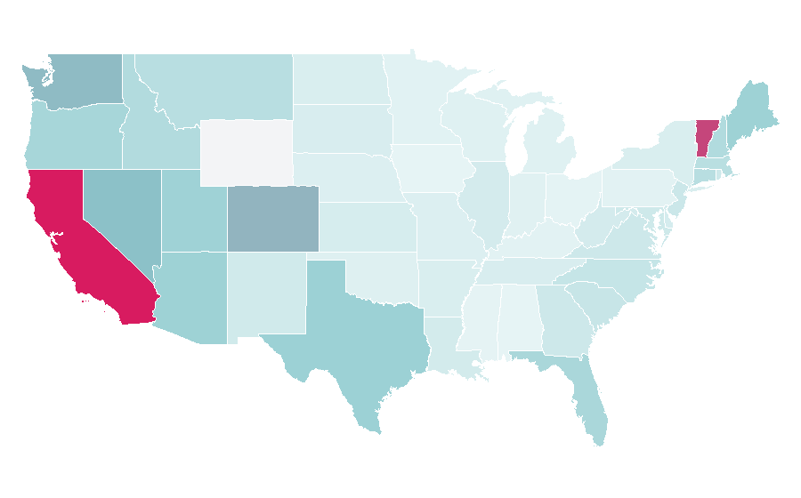 Affinity by region — Tesla Powerwall, United States