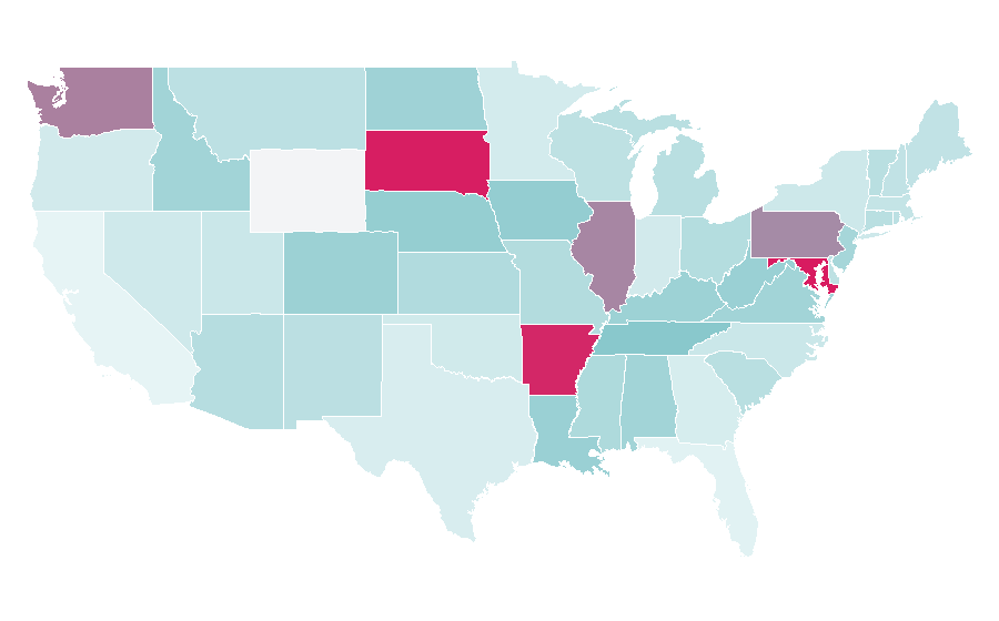 Affinity by region — Testosterone Nation, United States