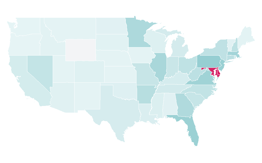 Affinity by region — TGI Friday’s, United States