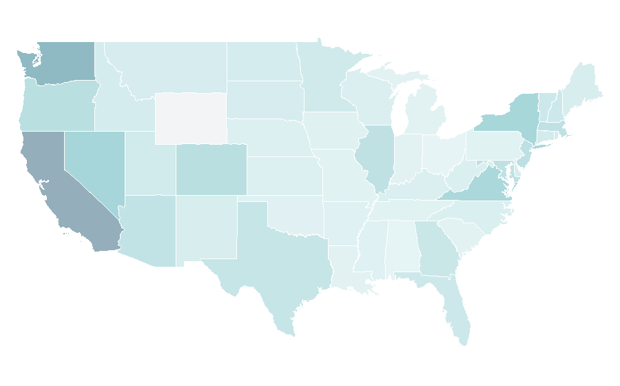 Affinity by region — Thai Airways, United States