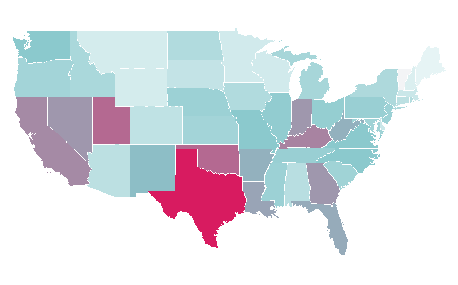 Affinity by region — Thanos, United States