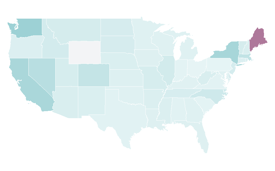 Affinity by region — The Age, United States