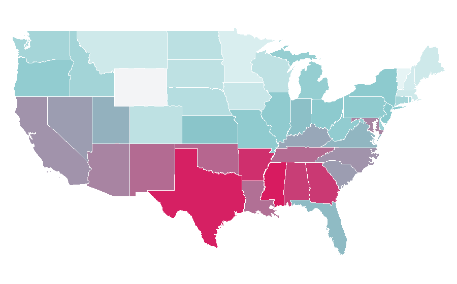 Affinity by region — The Amazing World of Gumball, United States