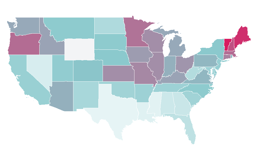 Affinity by region — The American President, United States