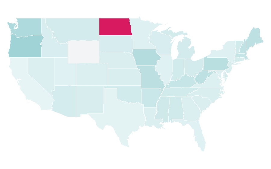 Affinity by region — The Angry Beavers, United States