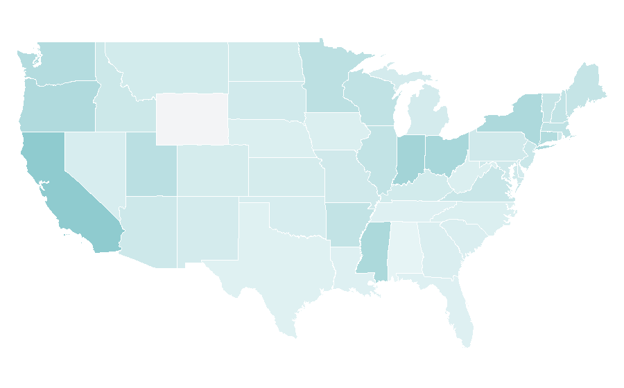 Affinity by region — The Artist (film), United States