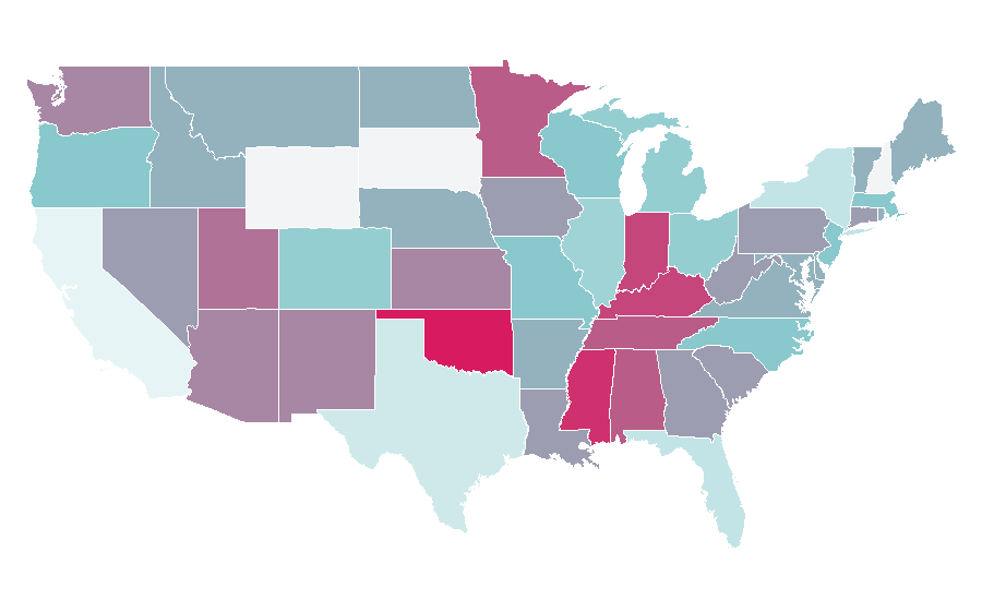 Affinity by region — The Avengers (2012 film), United States