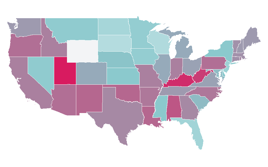 Affinity by region — The Babadook, United States