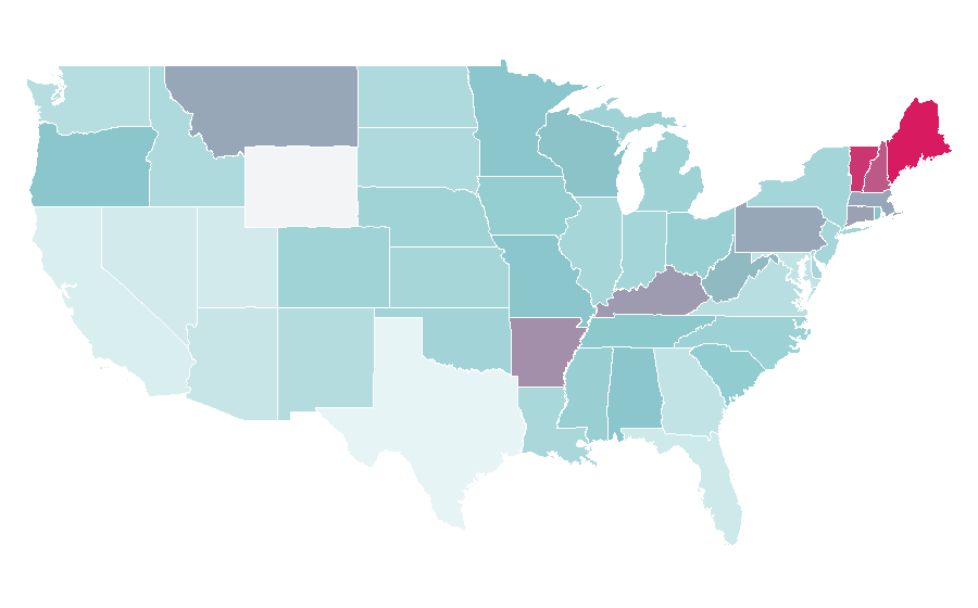 Affinity by region — The Band, United States
