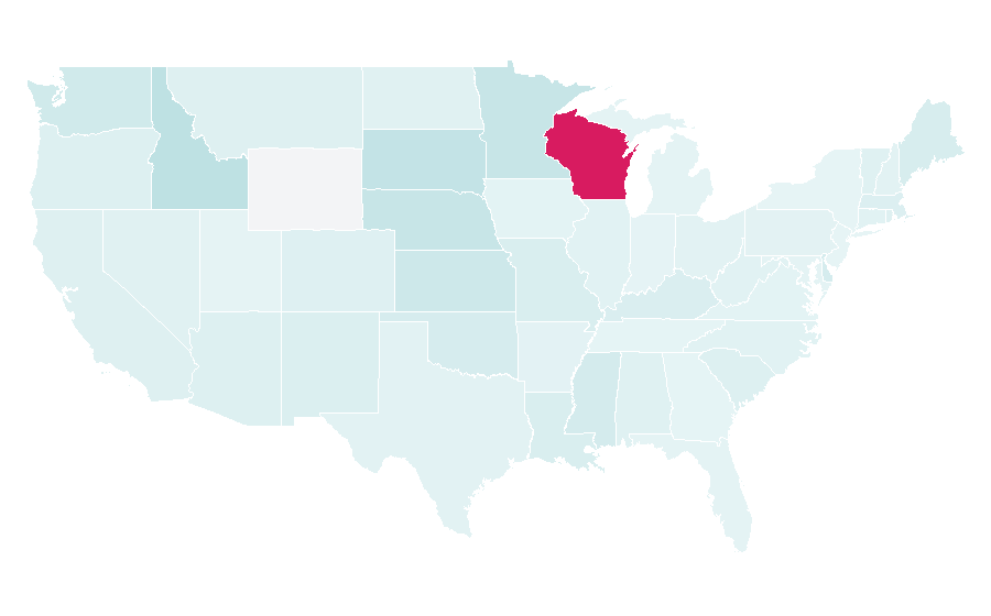 Affinity by region — The Barber Shop, United States
